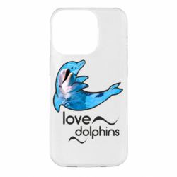 Чехол для iPhone 14 Pro Дельфин - PrintSalon