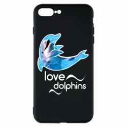 Чехол для iPhone 8 Plus Дельфин - PrintSalon