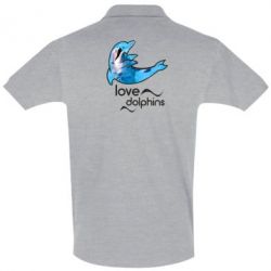 Мужское поло Дельфин - PrintSalon