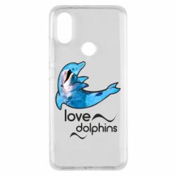 Чехол для Xiaomi Mi A2 Дельфин - PrintSalon