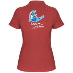 Женское поло Дельфин - PrintSalon