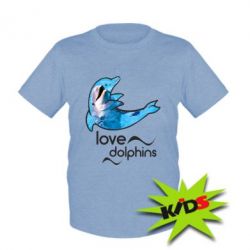 Детская футболка Дельфин - PrintSalon