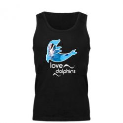 Мужская майка Дельфин - PrintSalon