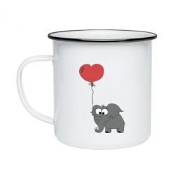 Кружка эмалированная Delicious elephant - PrintSalon
