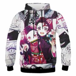 Мужское 3D худи Demon Slashing Blade - PrintSalon