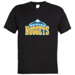 Мужская футболка  с V-образным вырезом Denver Nuggets - PrintSalon