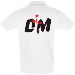 Мужское поло depeche mode logo - PrintSalon