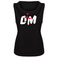 Женская майка depeche mode logo - PrintSalon