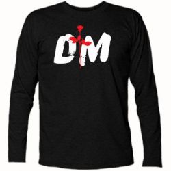 Футболка с длинным рукавом depeche mode logo - PrintSalon