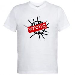 Мужская футболка  с V-образным вырезом Depeche Mode Wrong - PrintSalon