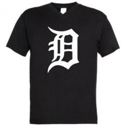 Мужская футболка  с V-образным вырезом Detroit Eminem - PrintSalon