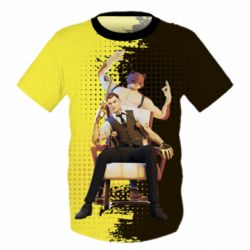 Детская 3D футболка A Boy And His Cat - PrintSalon