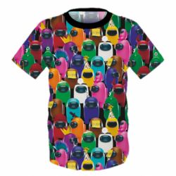 Дитяча 3D футболка Among Us Astronauts 3D - PrintSalon