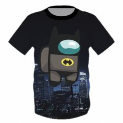 Детская 3D футболка Among Us - Batman in the city - PrintSalon