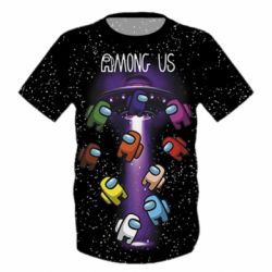 Дитяча 3D футболка Among Us UFO - PrintSalon