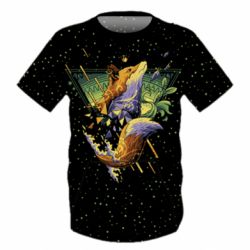 Дитяча 3D футболка Art fox - PrintSalon