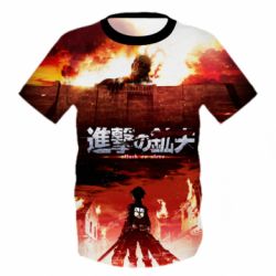 Детская 3D футболка Attack of the Titans - PrintSalon