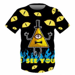 Дитяча 3D футболка Bill Cipher - PrintSalon