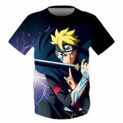 Дитяча 3D футболка Boruto Raiton Shiden - PrintSalon