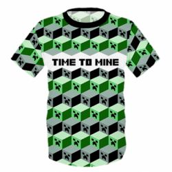 Дитяча 3D футболка Creeper Optical Illusion - PrintSalon