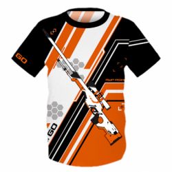 Дитяча 3D футболка CS: GO AWP Asiimov Skin - PrintSalon