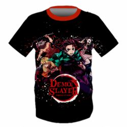 Дитяча 3D футболка Demon Slayer - PrintSalon