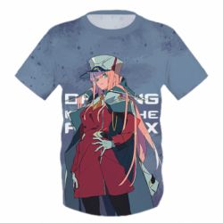 Детская 3D футболка DITF Zero Two Art - PrintSalon