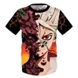 Детская 3D футболка Доктор Стоун Арт - PrintSalon