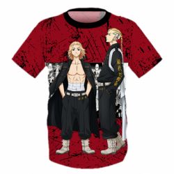 Дитяча 3D футболка Draken And Mikey Tokyo Revengers - PrintSalon
