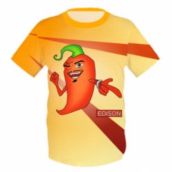 Дитяча 3D футболка Edison Pepper - PrintSalon