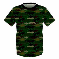 Дитяча 3D футболка Fisherman Camouflage - PrintSalon