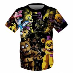 Дитяча 3D футболка FNAF Animatronics - PrintSalon