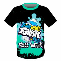 Дитяча 3D футболка FNF vs Plate Mod - PrintSalon