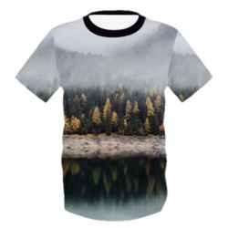Детская 3D футболка Forest by the lake