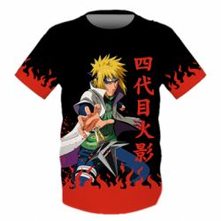 Дитяча 3D футболка Fourth Hokage Minato Namikaze - PrintSalon