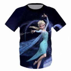 Детская 3D футболка Frozen Elsa