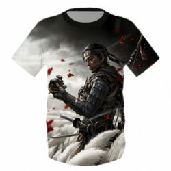 Детская 3D футболка Ghost of Tsushima - PrintSalon
