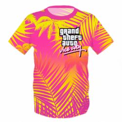 Детская 3D футболка GTA city - PrintSalon