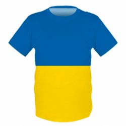 Детская 3D футболка Иди нахуй русский военный корабль! Флаг Украины