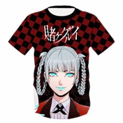 Дитяча 3D футболка Kakegurui - Kirari Momobami - PrintSalon