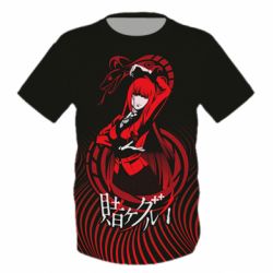 Детская 3D футболка Kakegurui. Yumeko Jabami - PrintSalon