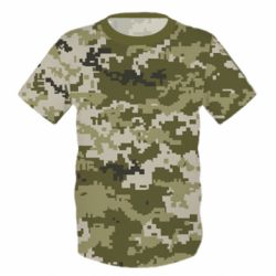 Дитяча 3D футболка Камуфляж ЗСУ - PrintSalon