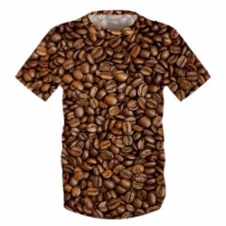 Дитяча 3D футболка Кавові зерна - PrintSalon