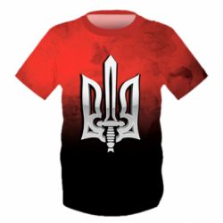 Дитяча 3D футболка Прапор правий сектор - PrintSalon