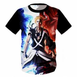 Детская 3D футболка Kurosaki Ichigo Bankai - PrintSalon
