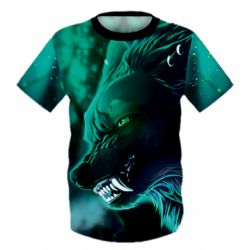 Детская 3D футболка Magic Wolf - PrintSalon