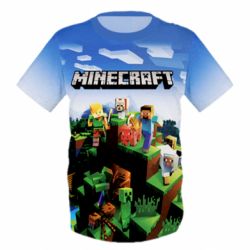 Дитяча 3D футболка Minecraft Starter - PrintSalon