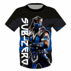 Детская 3D футболка Mortal Kombat  Sub-Zero - PrintSalon