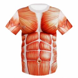 Дитяча 3D футболка Muscle suit - PrintSalon
