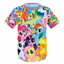 Дитяча 3D футболка My Little Pony. - PrintSalon